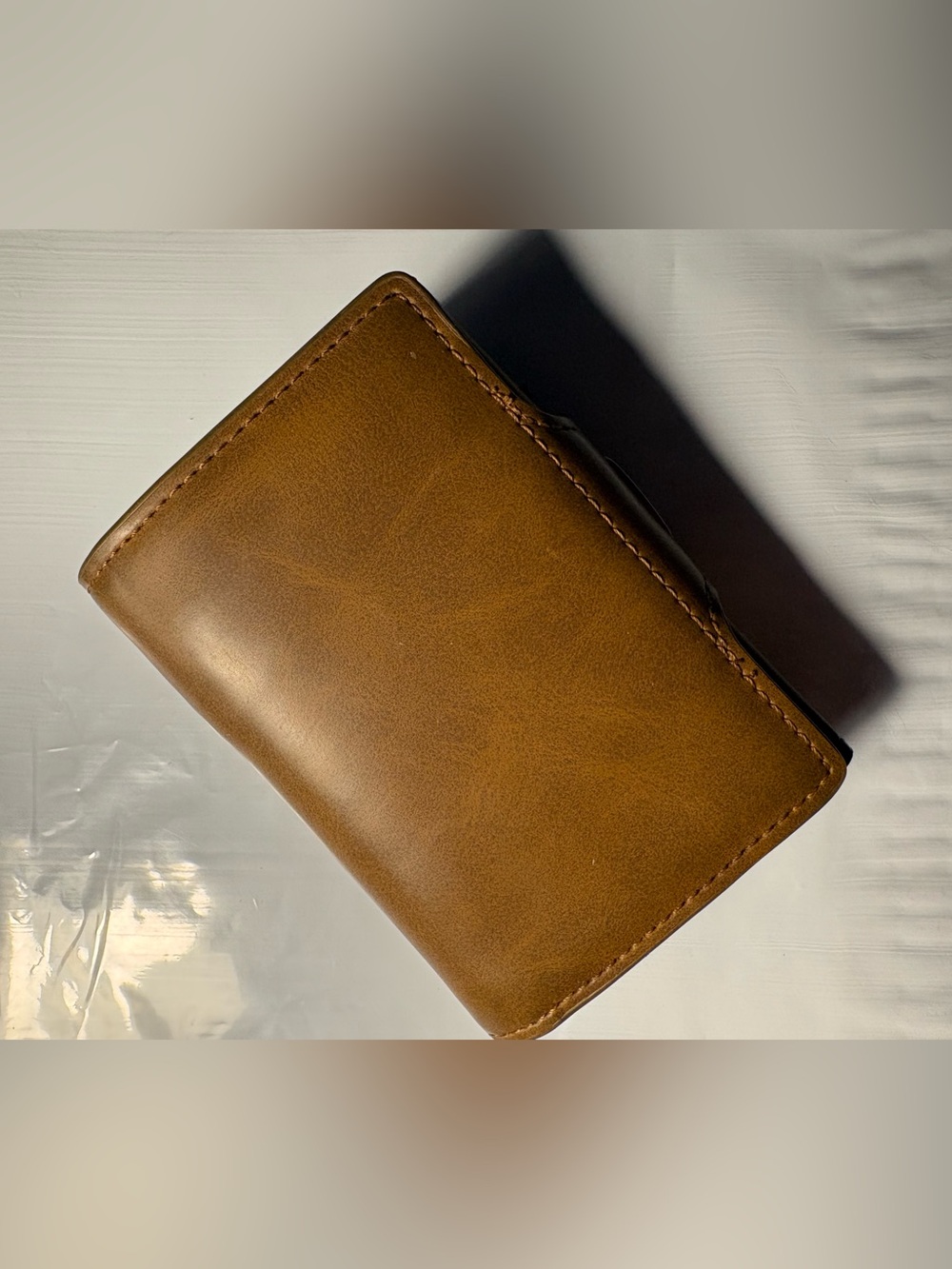 Men's card push up Leather Wallet